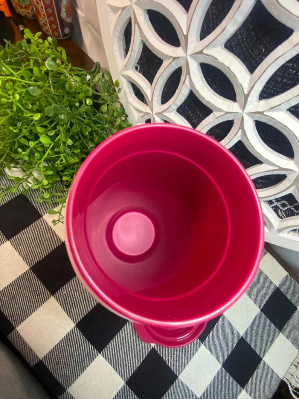 New Tupperware Two-Tone Pink Travel‎ Mug - Dark Rose and Light Pink